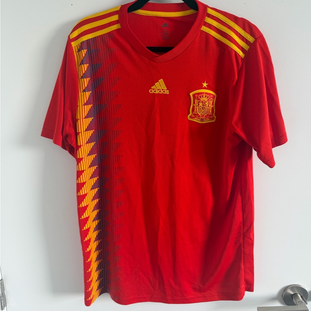 Adidas Red Spain Soccer Jersey World Cup